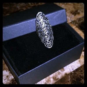 Sterling silver studded ring